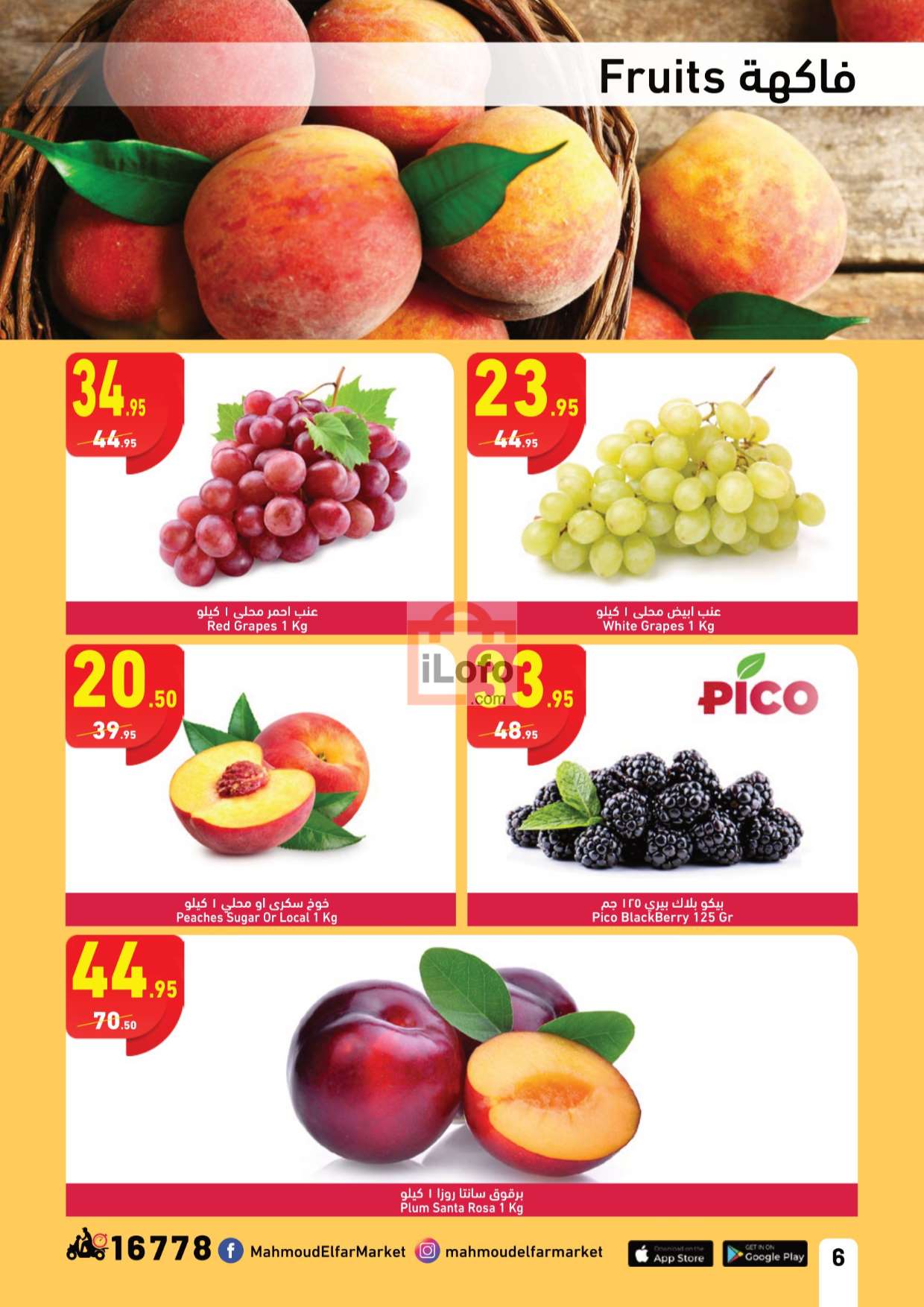 Page 6 at Enjoy Summer leaflet Promotion at Mahmoud Elfar Market