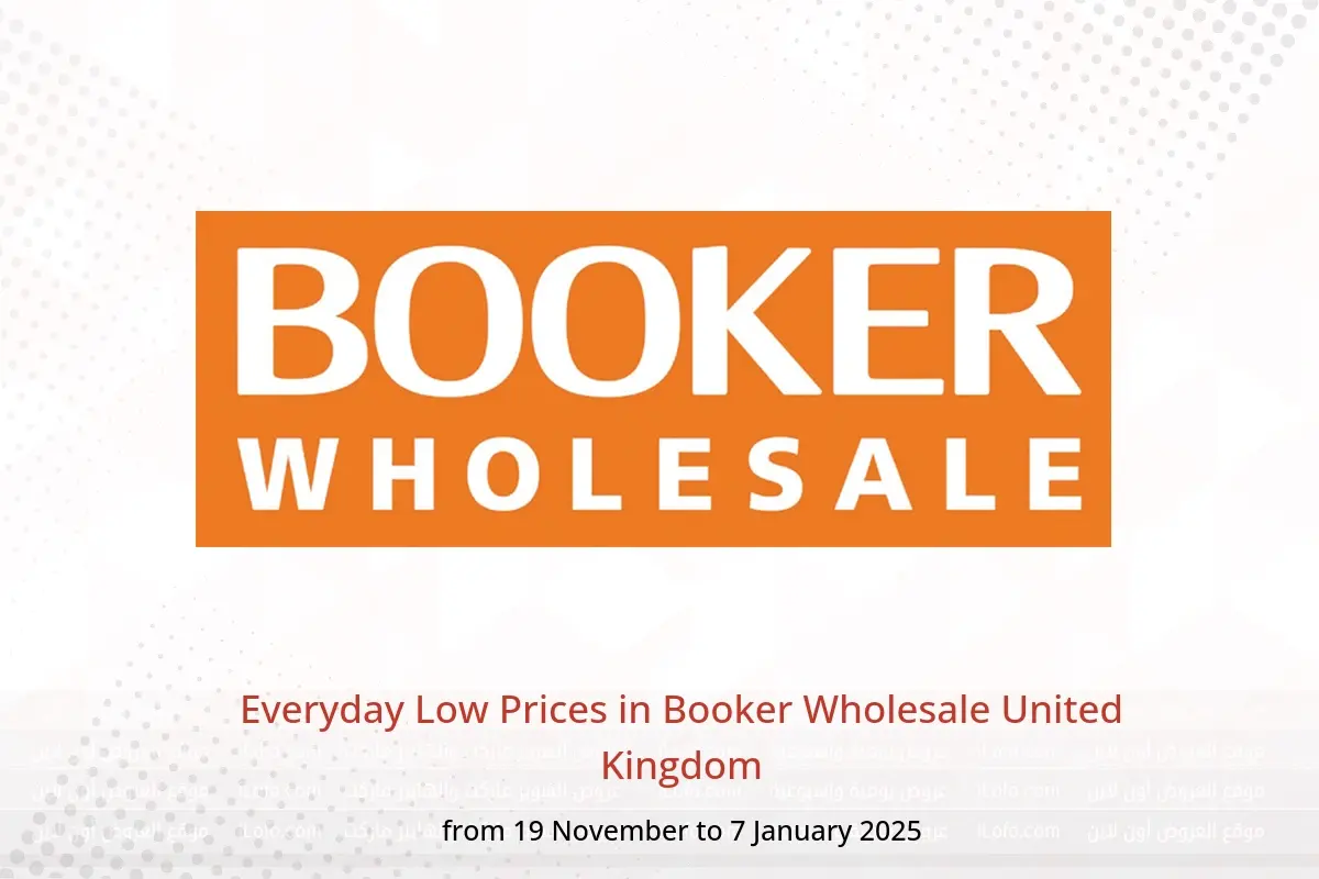 Booker Wholesale United Kingdom Offers from 19 November to 7 January 2025 Everyday Low Prices - Booker Wholesale - United Kingdom - 19 November 2024 – 7 January 2025 - Page 1