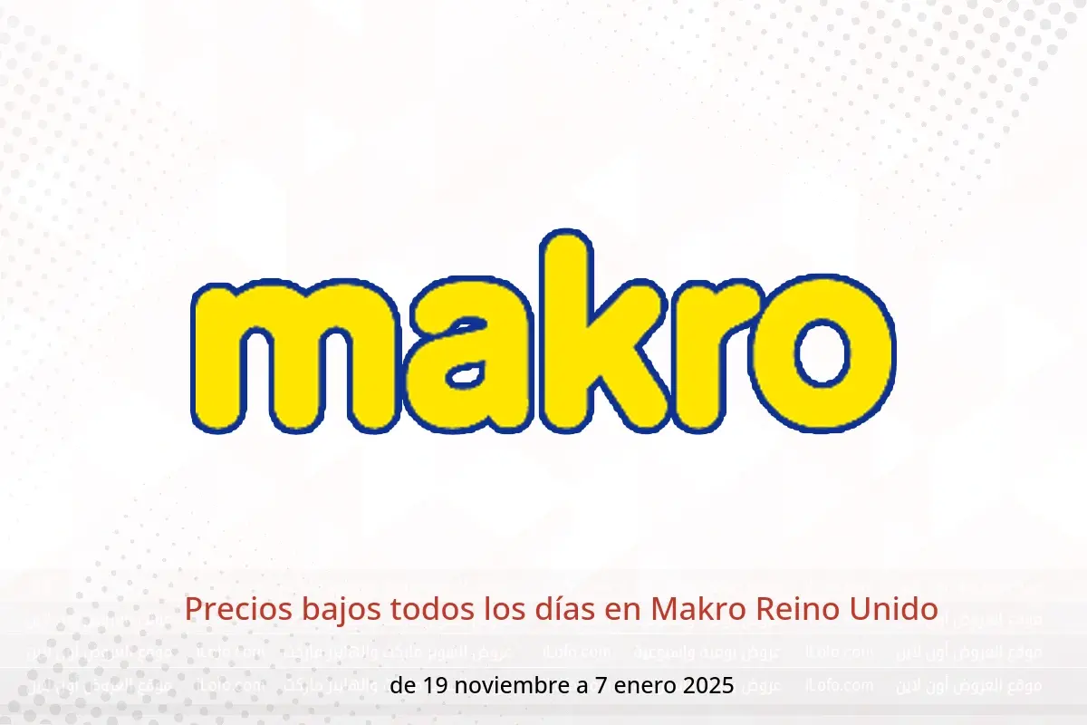 Ofertas de Makro Reino Unido de 19 noviembre a 7 enero 2025 Precios bajos todos los días - Makro - Reino Unido - 19 noviembre 2024 – 7 enero 2025 - Página 1