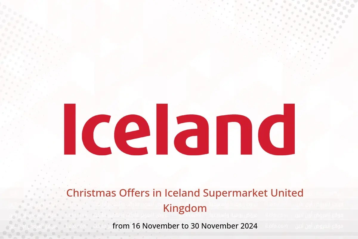 Iceland Supermarket United Kingdom Offers from 16 to 30 November 2024 Christmas Offers - Iceland Supermarket - United Kingdom - 16 November 2024 – 30 November 2024 - Page 1