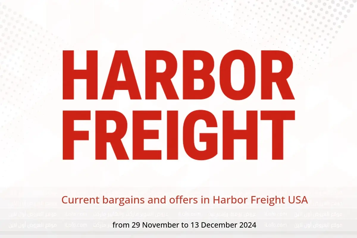 Harbor Freight USA Offers from 29 November to 13 December 2024 Current bargains and offers - Harbor Freight - USA - 29 November 2024 – 13 December 2024 - Page 1