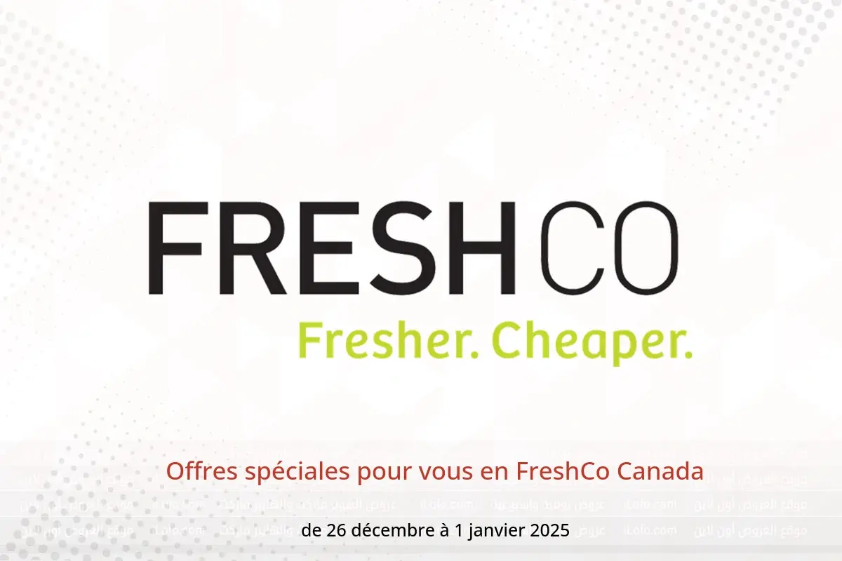 Offres FreshCo Canada de 26 décembre à 1 janvier 2025 Offres spéciales pour vous - FreshCo - Canada - 26 decembre 2024 – 1 janvier 2025 - Page 1