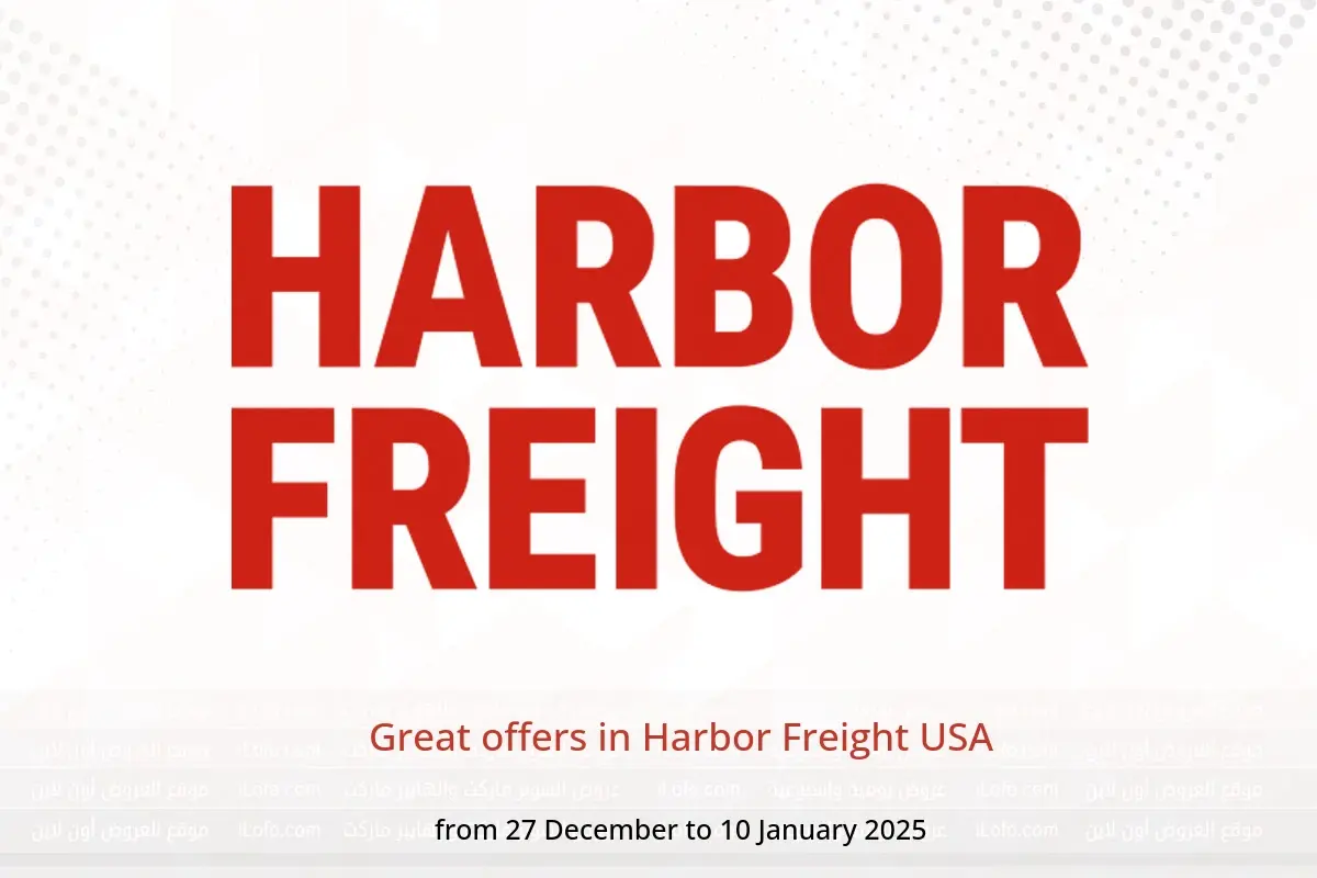 Harbor Freight USA Offers from 27 December to 10 January 2025 Great offers - Harbor Freight - USA - 27 December 2024 – 10 January 2025 - Page 1