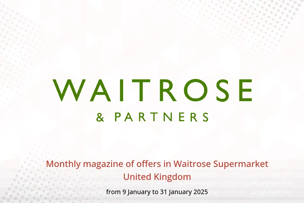 Waitrose Supermarket United Kingdom Offers from 9 to 31 January 2025 Monthly magazine of offers - Waitrose Supermarket - United Kingdom - 9 January 2025 – 31 January 2025 - Page 1