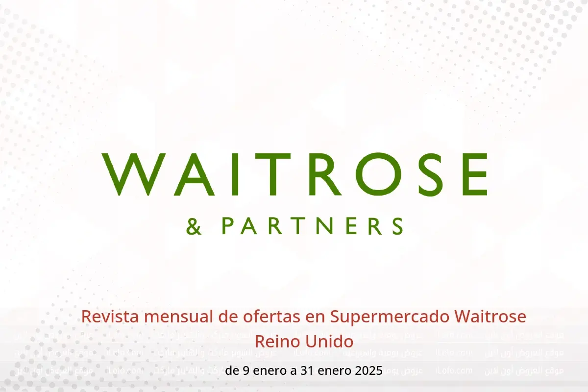 Ofertas de Supermercado Waitrose Reino Unido de 9 a 31 enero 2025 Revista mensual de ofertas - Supermercado Waitrose - Reino Unido - 9 enero 2025 – 31 enero 2025 - Página 1