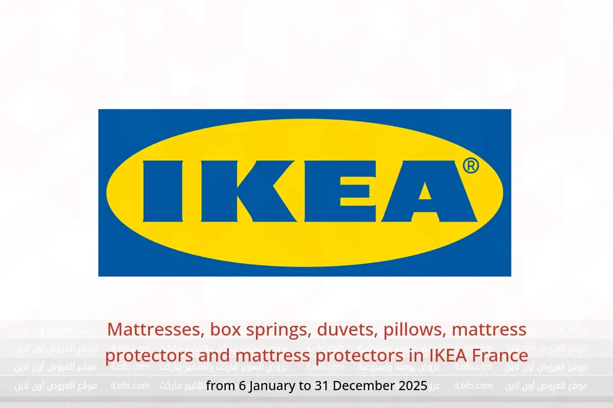 IKEA France Offers from 6 January to 31 December 2025 Mattresses, box springs, duvets, pillows, mattress protectors and mattress protectors - IKEA - France - 6 January 2025 – 31 December 2025 - Page 1