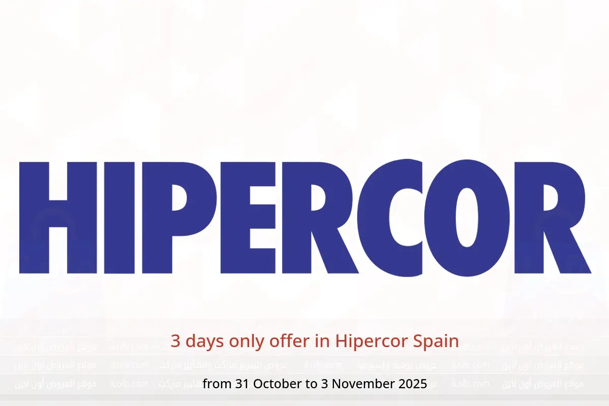 Hipercor Spain Offers from 31 October to 3 November 2025 3 days only offer - Hipercor - Spain - 31 October 2025 – 3 November 2025 - Page 1