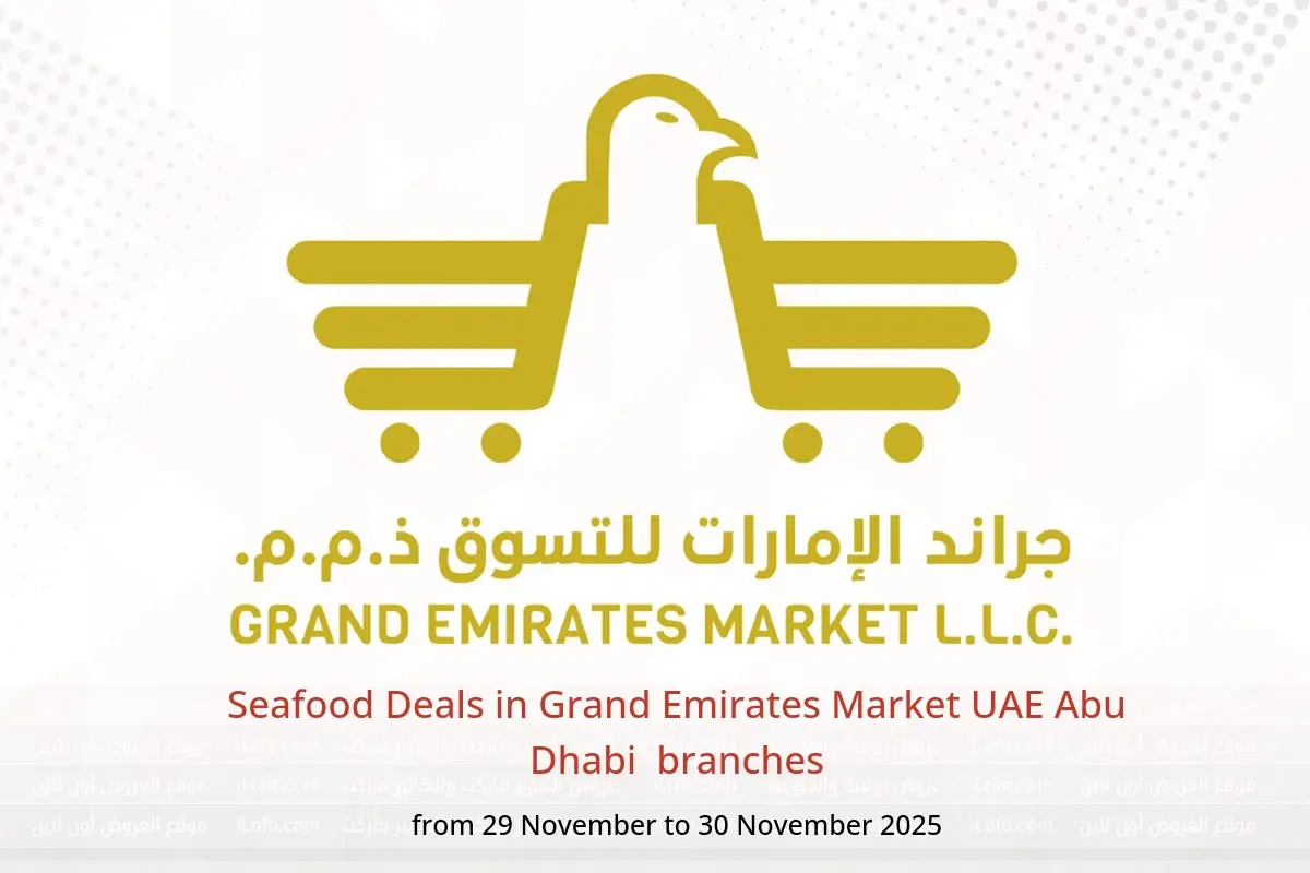 Grand Emirates Market  Abu Dhabi  Offers from 29 to 30 November Seafood Deals - Grand Emirates Market - UAE - 29 November 2025 – 30 November 2025 - Page 1