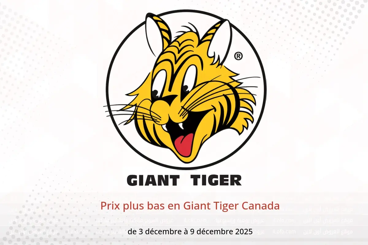 Offres Giant Tiger Canada de 3 à 9 décembre 2025 Prix ​​plus bas - Giant Tiger - Canada - 3 decembre 2025 – 9 decembre 2025 - Page 1