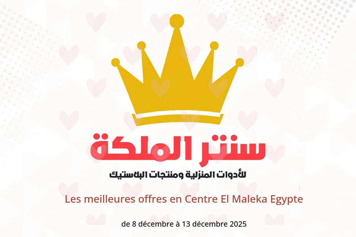 Offres Centre El Maleka Egypte de 8 à 13 décembre 2025 Les meilleures offres - Centre El Maleka - Egypte - 8 decembre 2025 – 13 decembre 2025 - Page 1