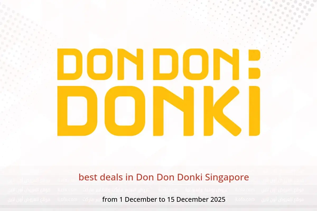 Don Don Donki Singapore Offers from 1 to 15 December 2025 best deals - Don Don Donki - Singapore - 1 December 2025 – 15 December 2025 - Page 1