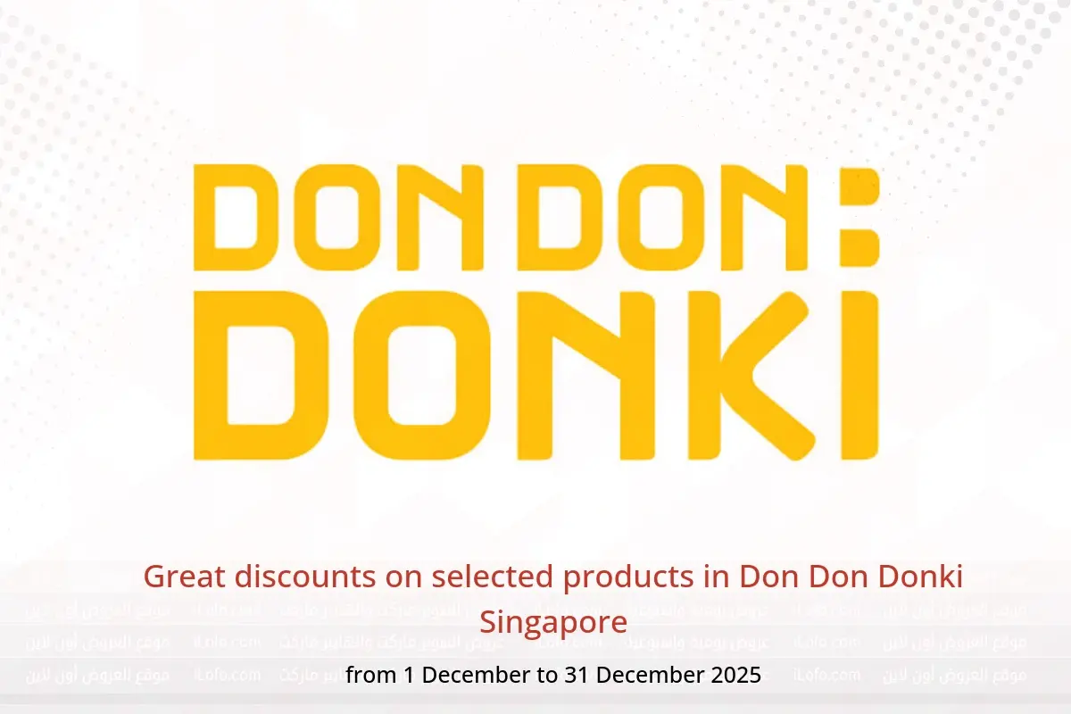 Don Don Donki Singapore Offers from 1 to 31 December 2025 Great discounts on selected products - Don Don Donki - Singapore - 1 December 2025 – 31 December 2025 - Page 1