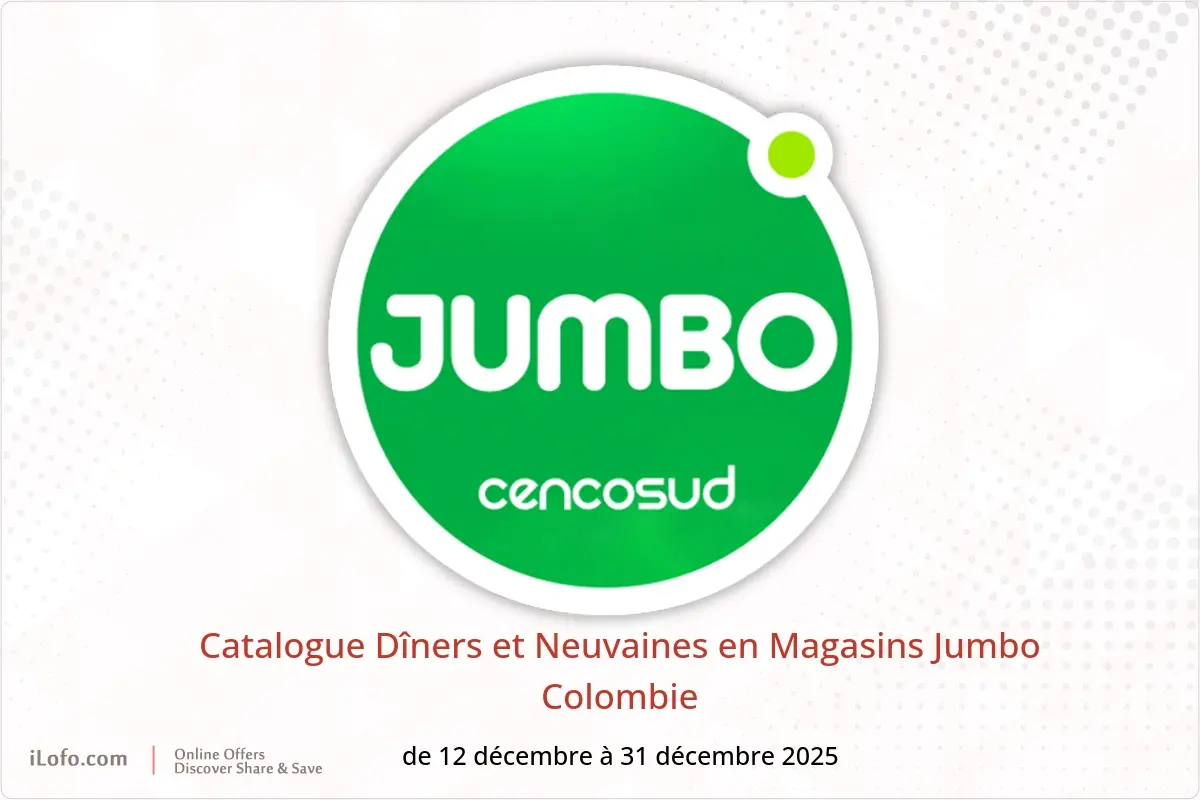 Offres Magasins Jumbo Colombie de 12 à 31 décembre 2025 Catalogue Dîners et Neuvaines - Magasins Jumbo - Colombie - 12 decembre 2025 – 31 decembre 2025 - Page 1