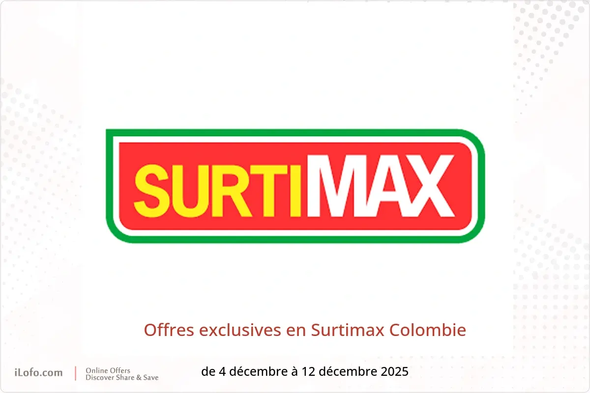 Offres Surtimax Colombie de 4 à 12 décembre 2025 Offres exclusives - Surtimax - Colombie - 4 decembre 2025 – 12 decembre 2025 - Page 1
