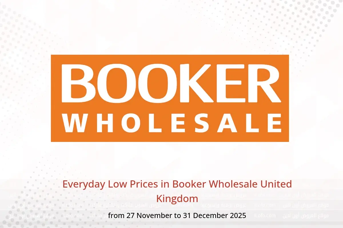 Booker Wholesale United Kingdom Offers from 27 November to 31 December 2025 Everyday Low Prices - Booker Wholesale - United Kingdom - 27 November 2025 – 31 December 2025 - Page 1