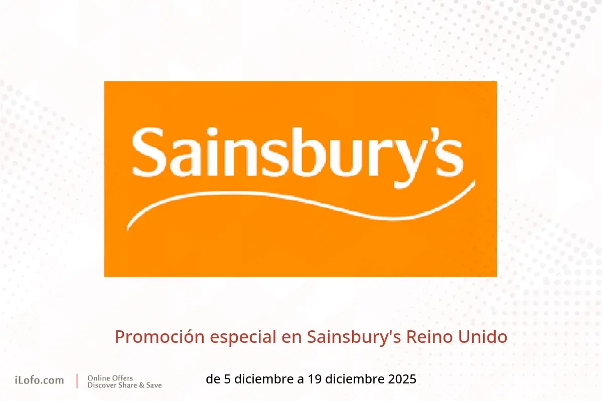 Ofertas de Sainsbury's Reino Unido de 5 a 19 diciembre 2025 Promoción especial - Sainsbury's - Reino Unido - 5 diciembre 2025 – 19 diciembre 2025 - Página 1