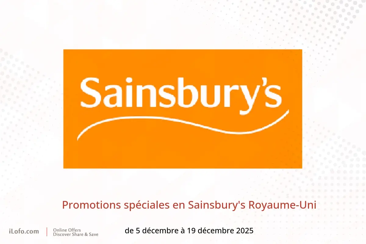 Offres Sainsbury's Royaume-Uni de 5 à 19 décembre 2025 Promotions spéciales - Sainsbury's - Royaume-Uni - 5 decembre 2025 – 19 decembre 2025 - Page 1