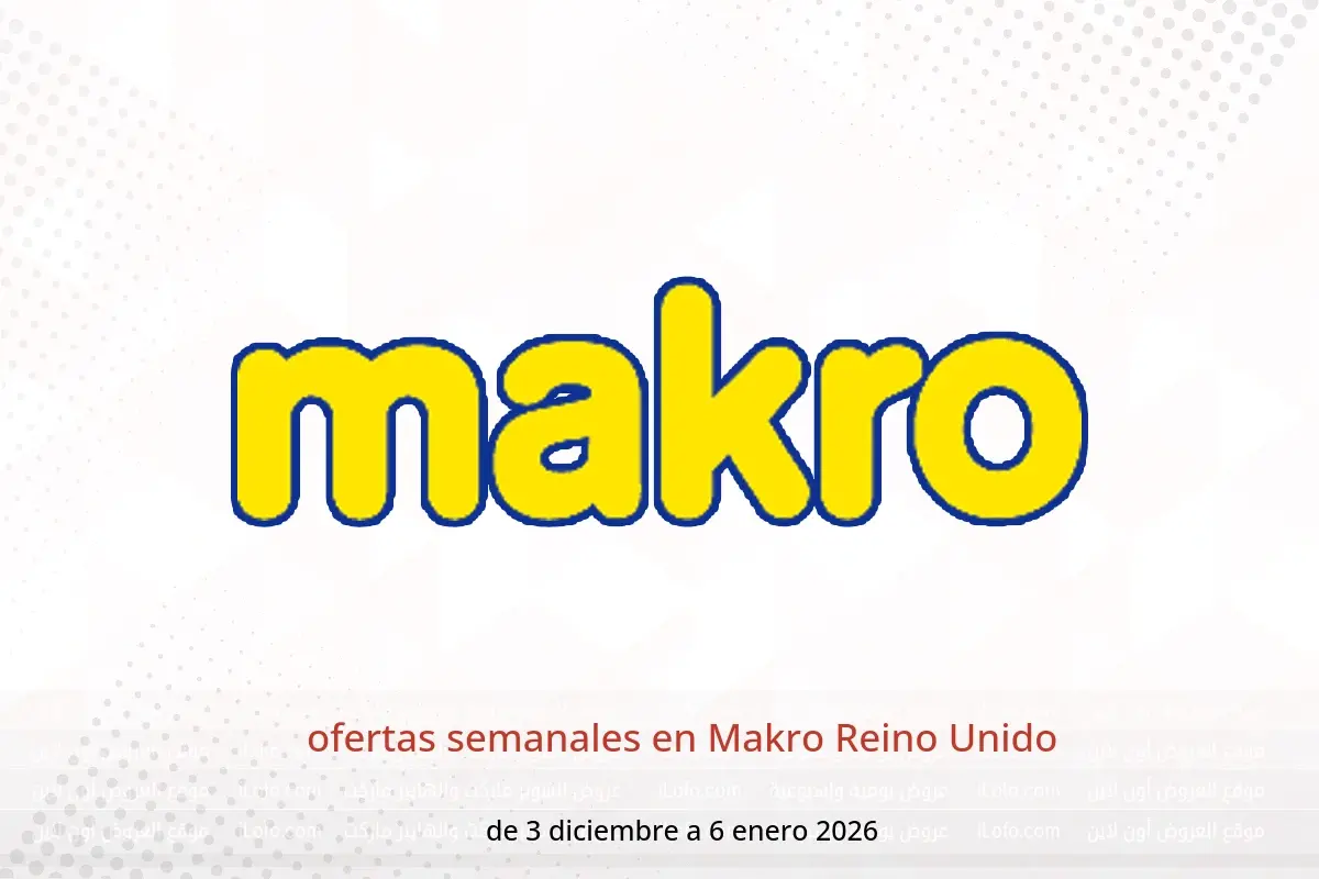 Ofertas de Makro Reino Unido de 3 diciembre a 6 enero 2026 ofertas semanales - Makro - Reino Unido - 3 diciembre 2025 – 6 enero 2026 - Página 1