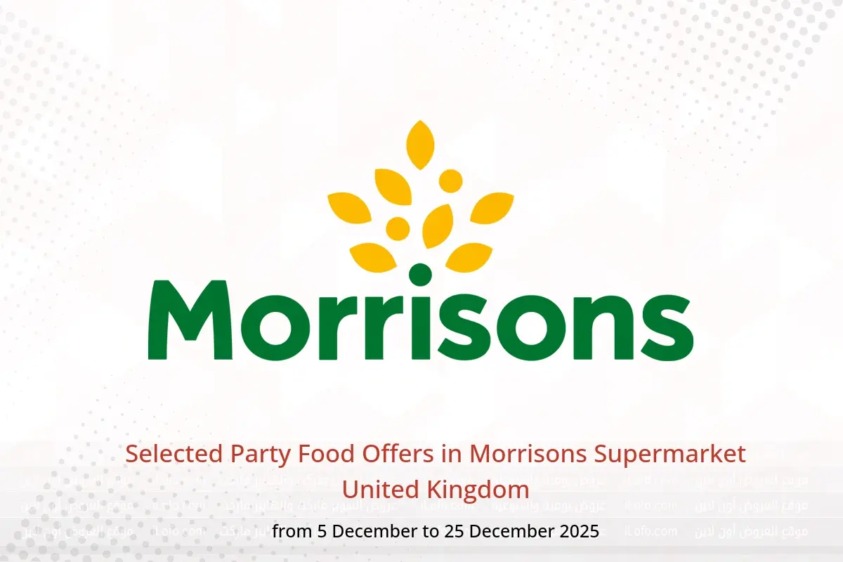 Morrisons Supermarket United Kingdom Offers from 5 to 25 December 2025 Selected Party Food Offers - Morrisons Supermarket - United Kingdom - 5 December 2025 – 25 December 2025 - Page 1
