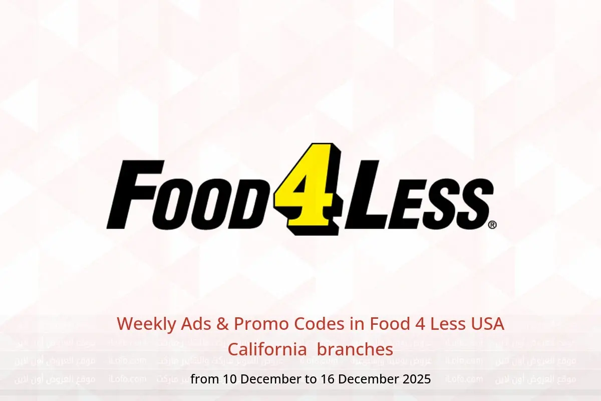 Food 4 Less  California  Offers from 10 to 16 December Weekly Ads & Promo Codes - Food 4 Less - USA - 10 December 2025 – 16 December 2025 - Page 1