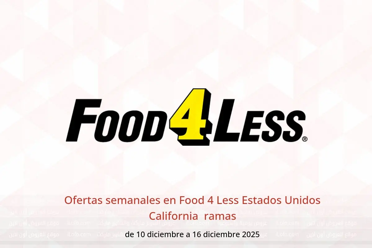 Ofertas de Food 4 Less  California  de 10 a 16 diciembre Ofertas semanales - Food 4 Less - Estados Unidos - 10 diciembre 2025 – 16 diciembre 2025 - Página 1
