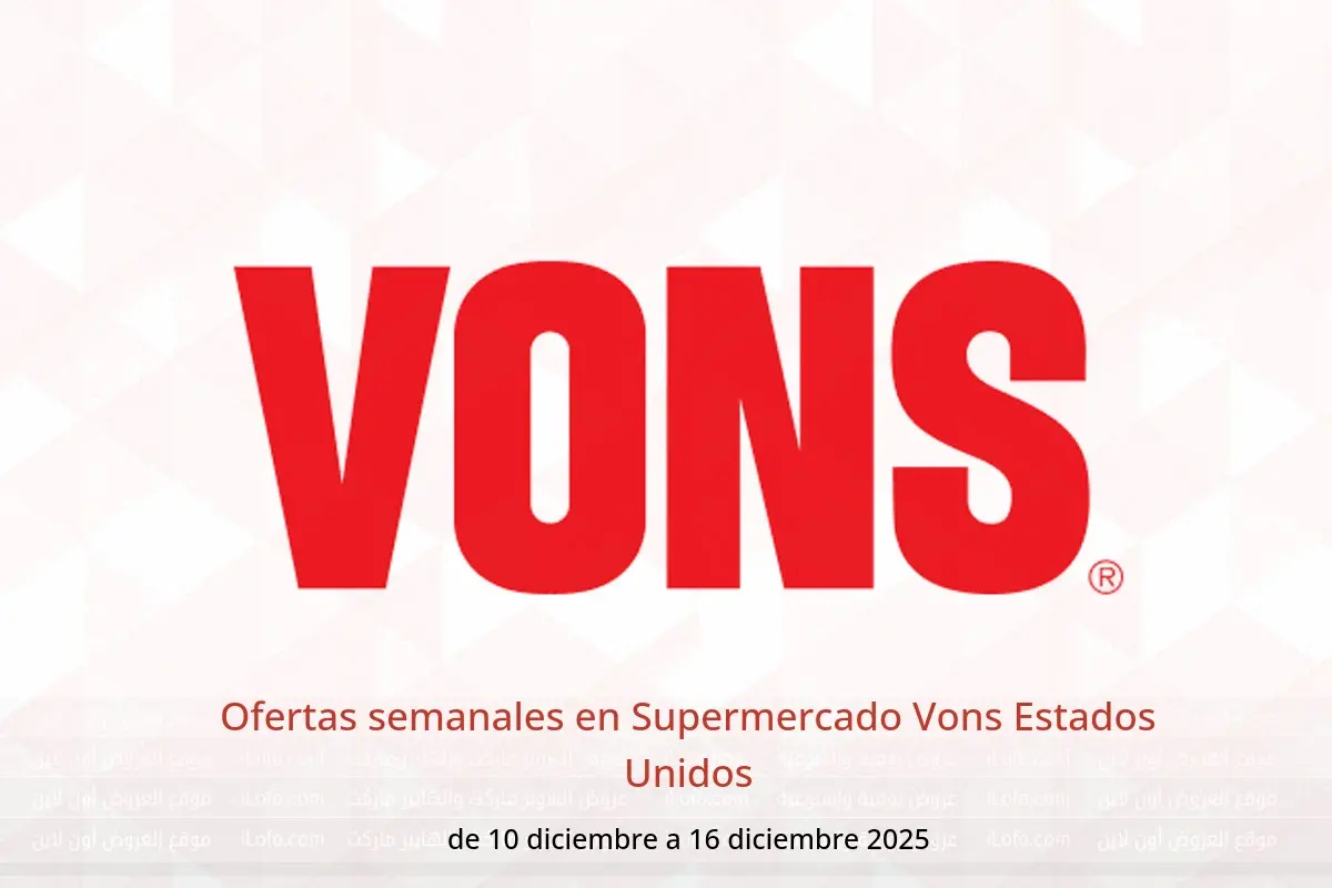 Ofertas de Supermercado Vons Estados Unidos de 10 a 16 diciembre 2025 Ofertas semanales - Supermercado Vons - Estados Unidos - 10 diciembre 2025 – 16 diciembre 2025 - Página 1