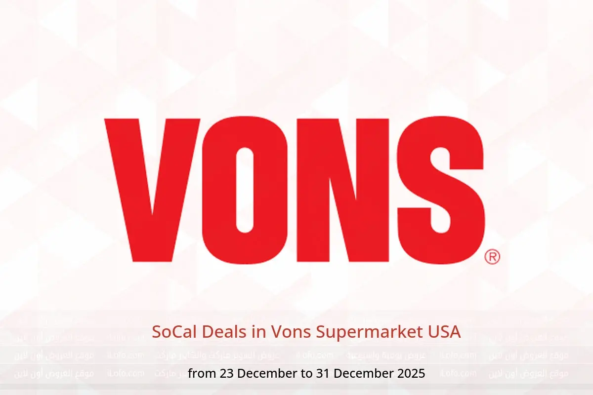 Vons Supermarket USA Offers from 23 to 31 December 2025 SoCal Deals - Vons Supermarket - USA - 23 December 2025 – 31 December 2025 - Page 1