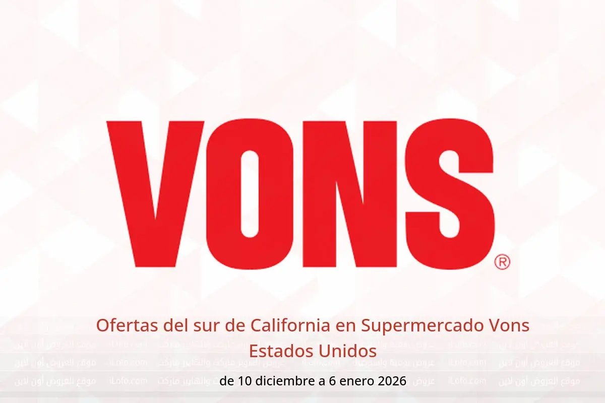 Ofertas de Supermercado Vons Estados Unidos de 10 diciembre a 6 enero 2026 Ofertas del sur de California - Supermercado Vons - Estados Unidos - 10 diciembre 2025 – 6 enero 2026 - Página 1