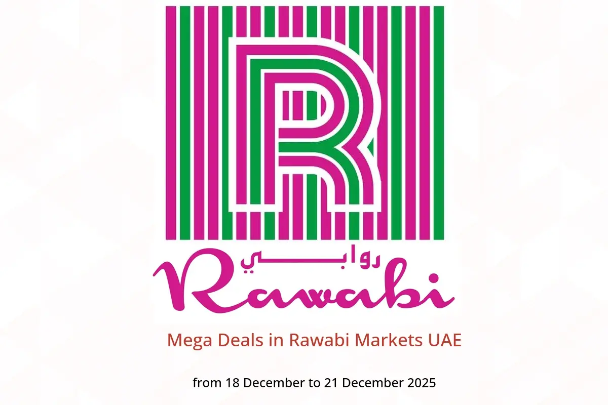 Rawabi Markets UAE Offers from 18 to 21 December 2025 Mega Deals - Rawabi Markets - UAE - 18 December 2025 – 21 December 2025 - Page 1