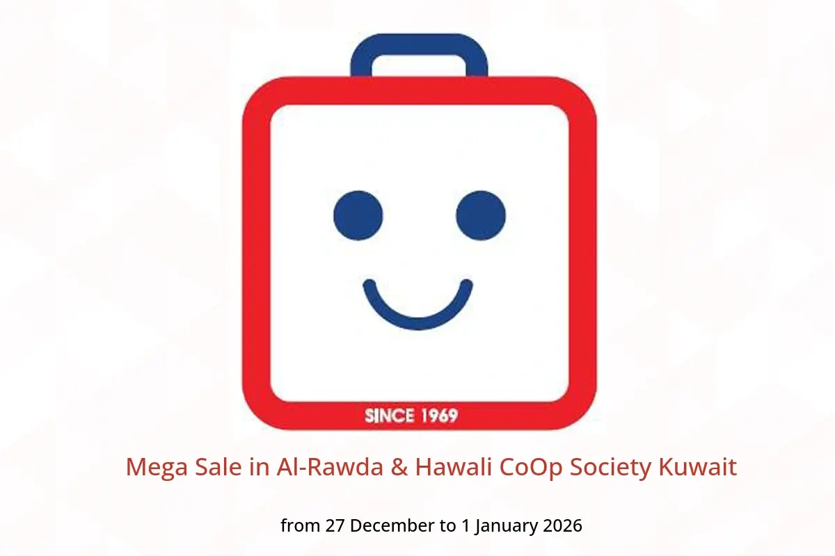Al-Rawda & Hawali CoOp Society Kuwait Offers from 27 December to 1 January 2026 Mega Sale - Al-Rawda & Hawali CoOp Society - Kuwait - 27 December 2025 – 1 January 2026 - Page 1