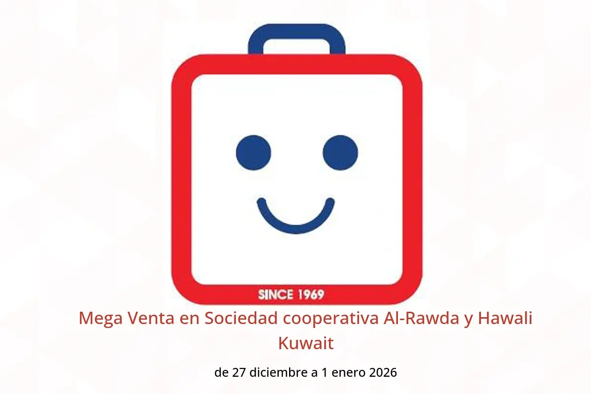 Ofertas de Sociedad cooperativa Al-Rawda y Hawali Kuwait de 27 diciembre a 1 enero 2026 Mega Venta - Sociedad cooperativa Al-Rawda y Hawali - Kuwait - 27 diciembre 2025 – 1 enero 2026 - Página 1