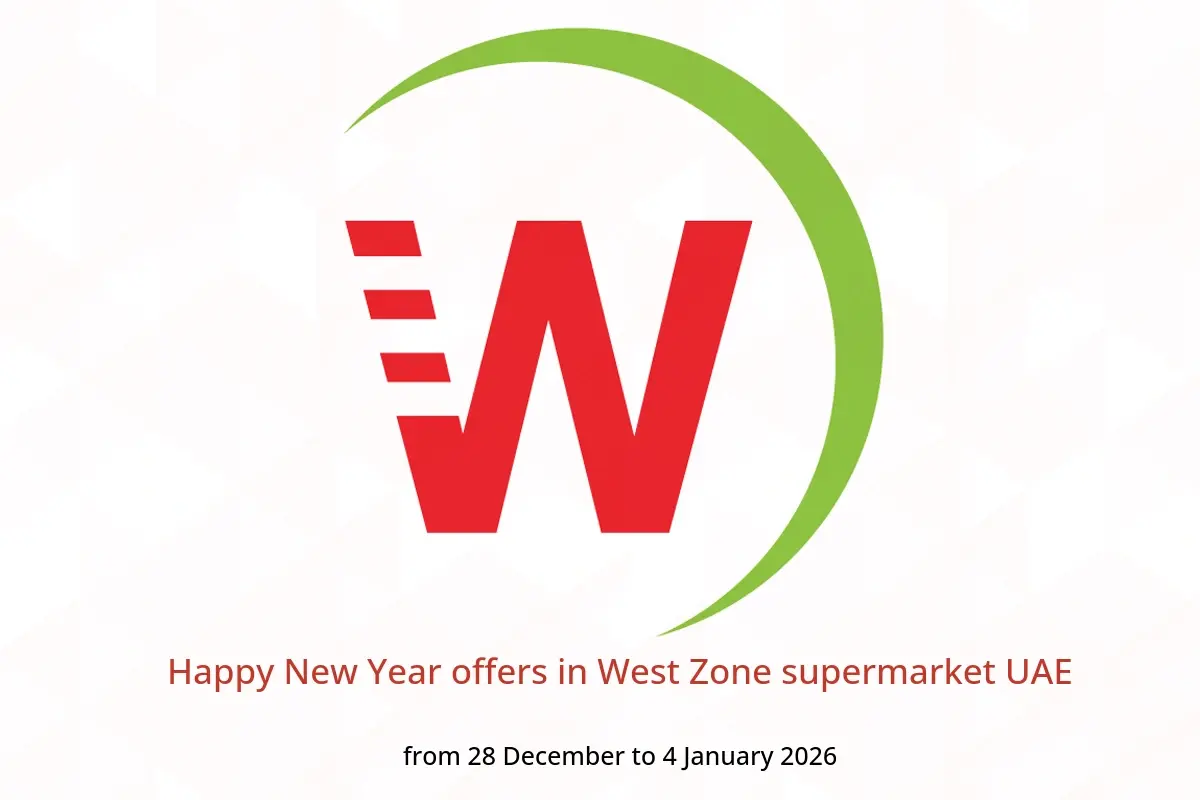 West Zone supermarket UAE Offers from 28 December to 4 January 2026 Happy New Year offers - West Zone supermarket - UAE - 28 December 2025 – 4 January 2026 - Page 1