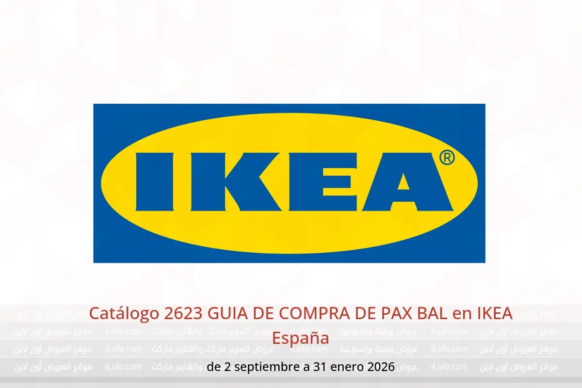 Ofertas de IKEA España de 2 septiembre a 31 enero 2026 Catálogo 2623 GUIA DE COMPRA DE PAX BAL - IKEA - España - 2 septiembre 2025 – 31 enero 2026 - Página 1