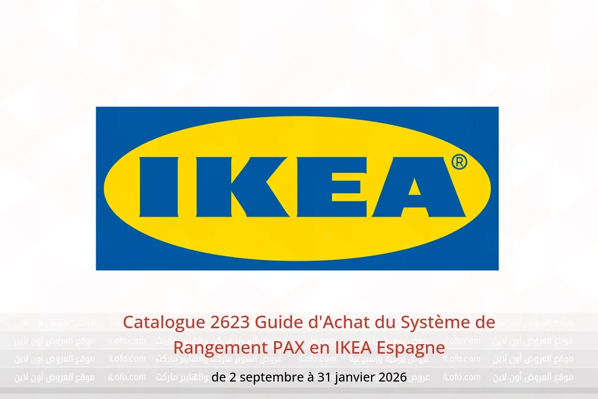 Offres IKEA Espagne de 2 septembre à 31 janvier 2026 Catalogue 2623 Guide d'Achat du Système de Rangement PAX - IKEA - Espagne - 2 septembre 2025 – 31 janvier 2026 - Page 1