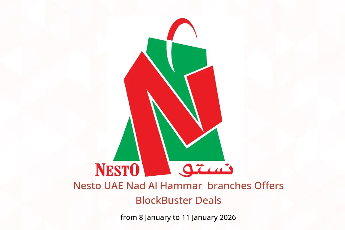 Nesto  Nad Al Hammar  Offers from 8 to 11 January BlockBuster Deals