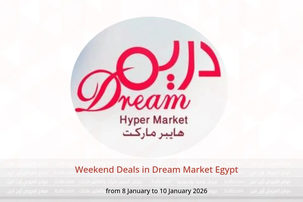 Dream Market Egypt Offers from 8 to 10 January 2026 Weekend Deals - Dream Market - Egypt - 8 January 2026 – 10 January 2026 - Page 1