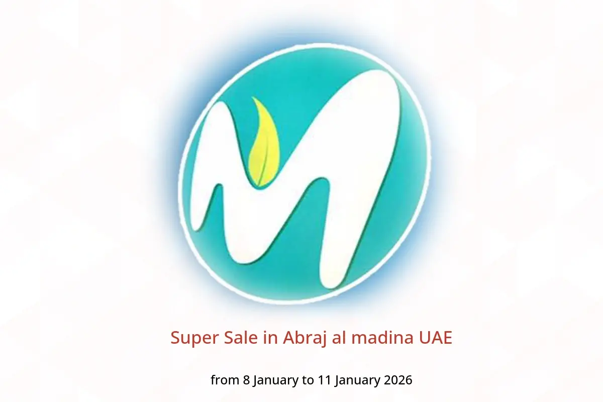Abraj al madina UAE Offers from 8 to 11 January 2026 Super Sale - Abraj al madina - UAE - 8 January 2026 – 11 January 2026 - Page 1