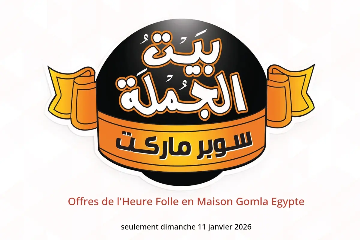 Offres Maison Gomla Egypte seulement dimanche 11 janvier Offres de l'Heure Folle