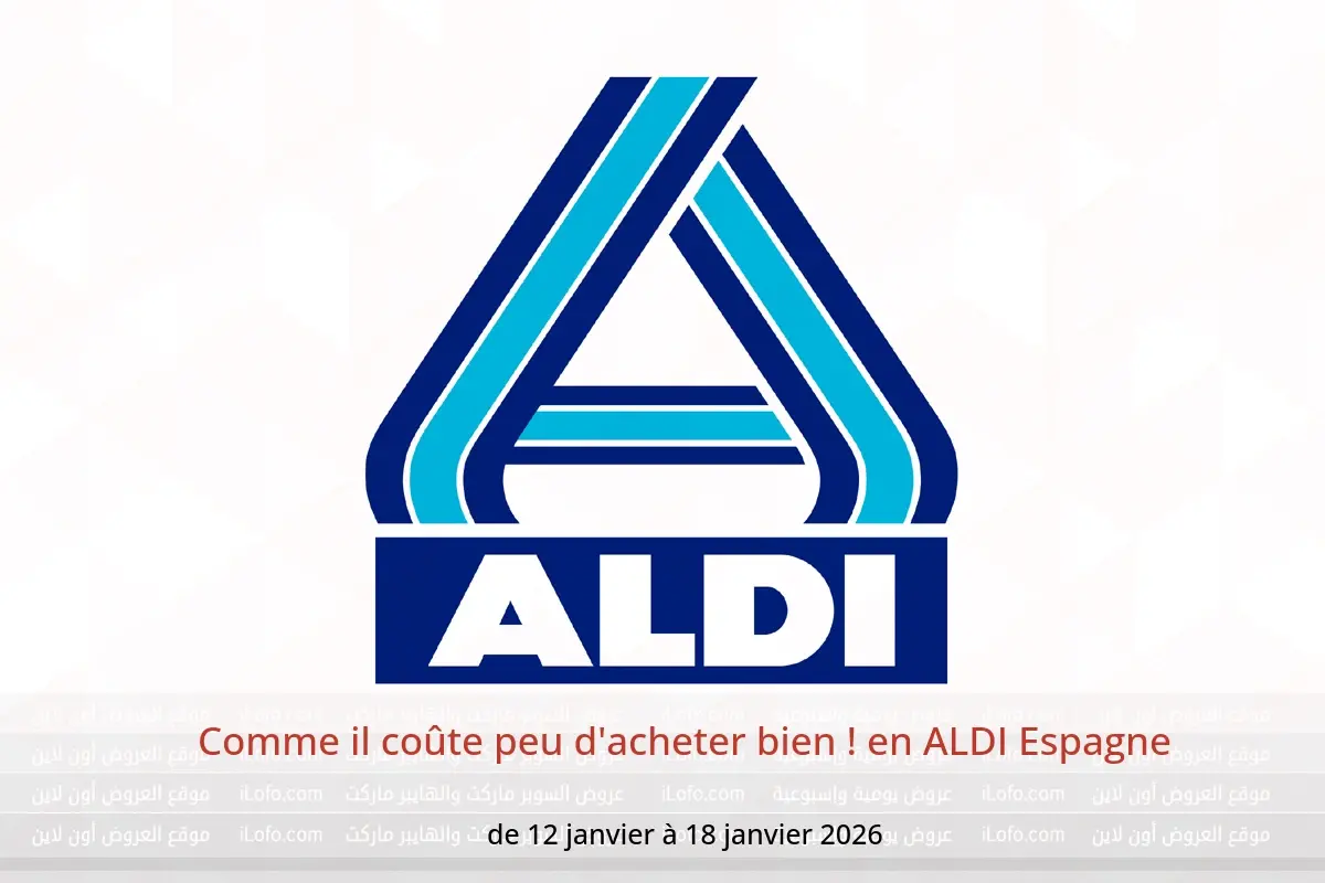 Offres ALDI Espagne de 12 à 18 janvier 2026 Comme il coûte peu d'acheter bien ! - ALDI - Espagne - 12 janvier 2026 – 18 janvier 2026 - Page 1