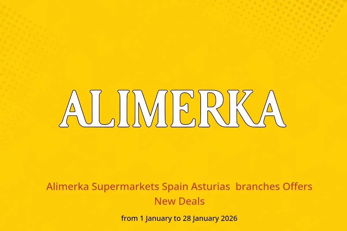 Alimerka Supermarkets  Asturias  Offers from 1 to 28 January New Deals - Alimerka Supermarkets - Spain - 1 January 2026 – 28 January 2026 - Page 1