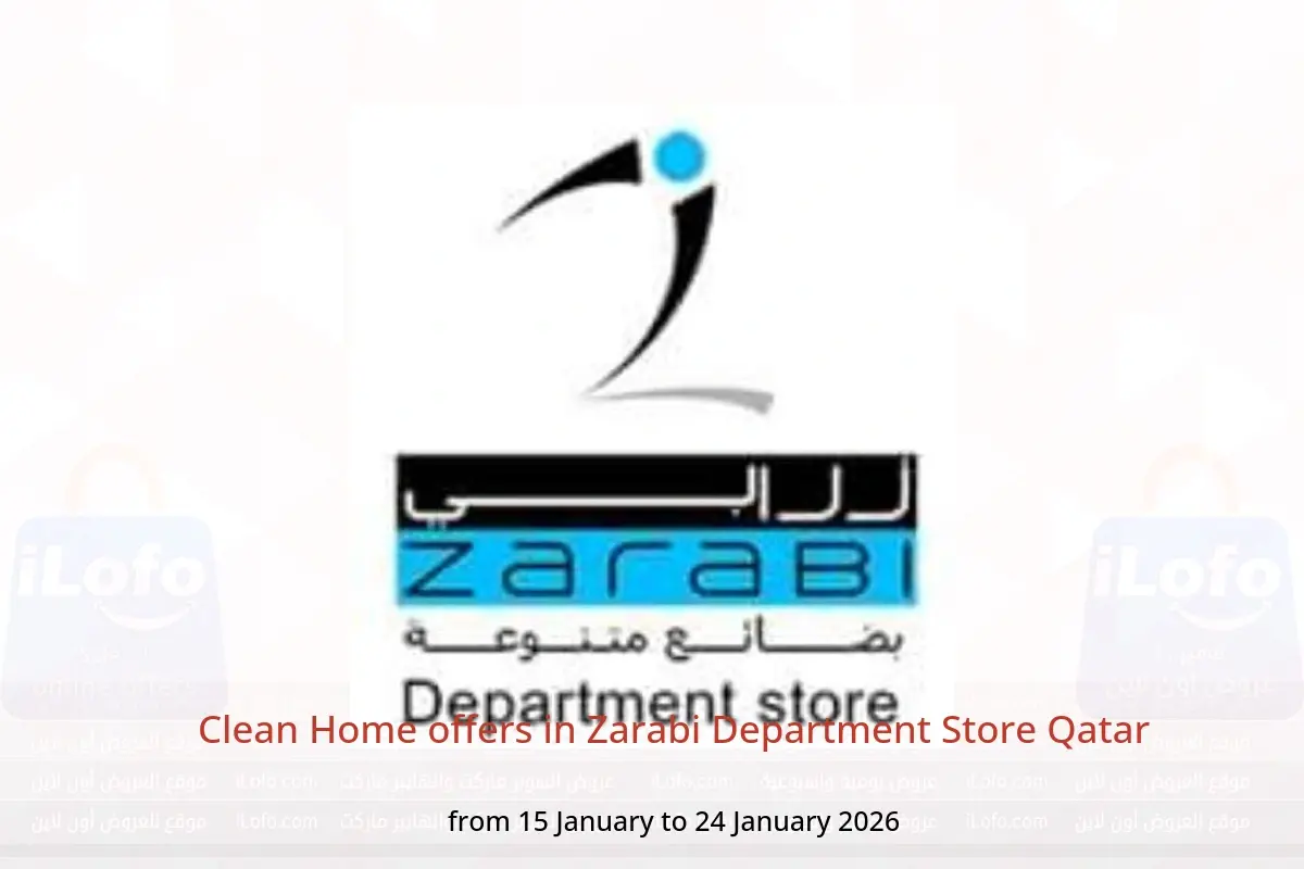 Zarabi Department Store Qatar Offers from 15 to 24 January 2026 Clean Home offers - Zarabi Department Store - Qatar - 15 January 2026 – 24 January 2026 - Page 1