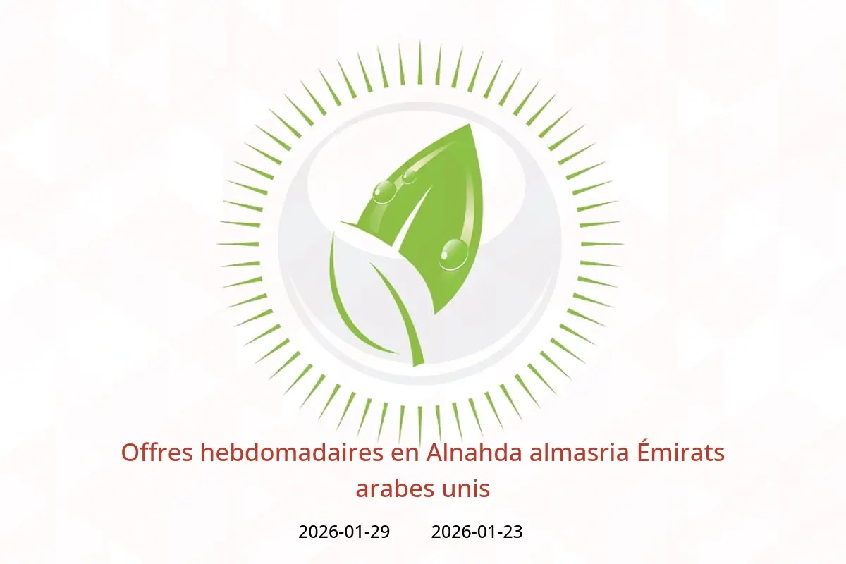 Offres Alnahda almasria Émirats arabes unis de 23 à 29 janvier 2026 Offres hebdomadaires - Alnahda almasria - Émirats arabes unis - 23 janvier 2026 – 29 janvier 2026 - Page 1