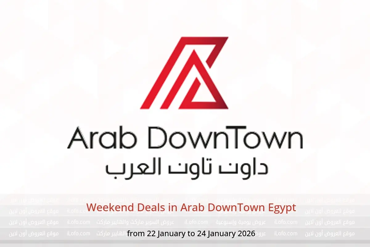 Arab DownTown Egypt Offers from 22 to 24 January 2026 Weekend Deals - Arab DownTown - Egypt - 22 January 2026 – 24 January 2026 - Page 1