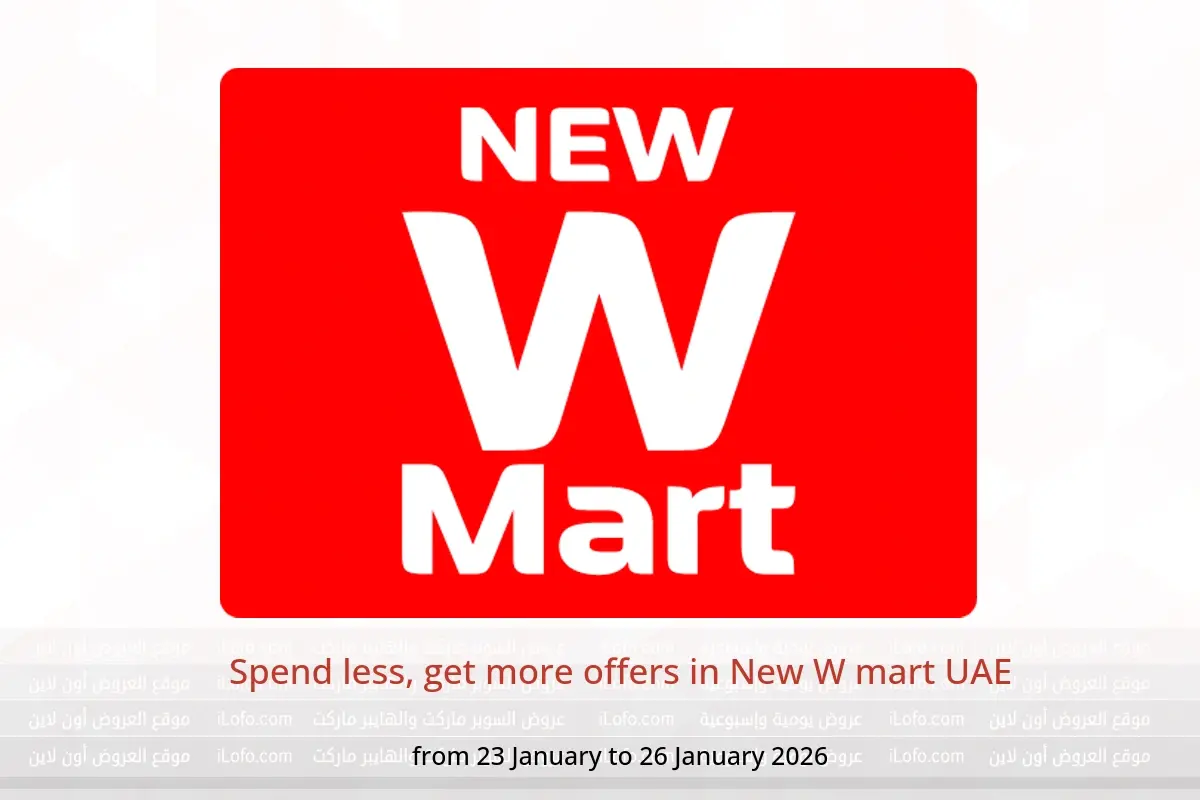 New W mart UAE Offers from 23 to 26 January 2026 Spend less, get more offers - New W mart - UAE - 23 January 2026 – 26 January 2026 - Page 1