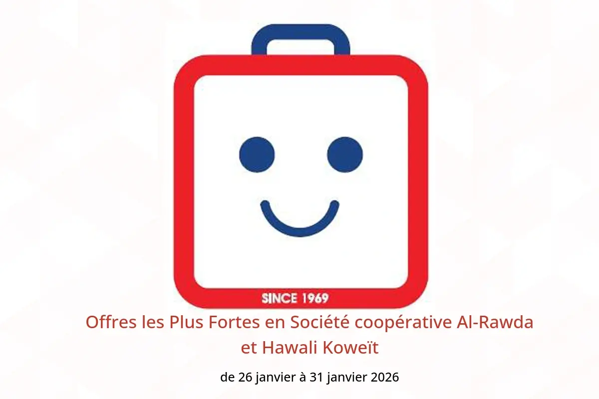 Offres Société coopérative Al-Rawda et Hawali Koweït de 26 à 31 janvier 2026 Offres les Plus Fortes - Société coopérative Al-Rawda et Hawali - Koweït - 26 janvier 2026 – 31 janvier 2026 - Page 1
