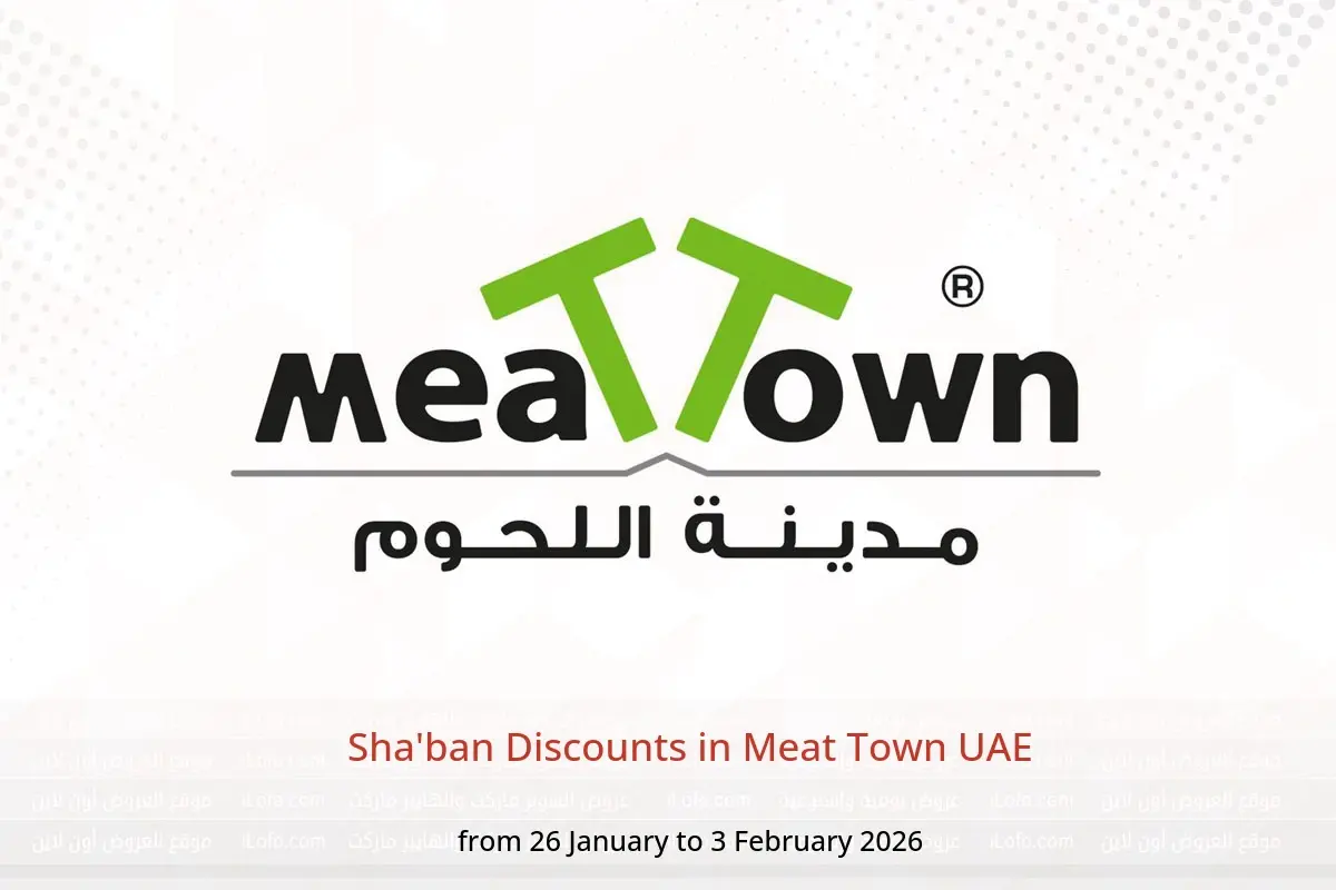 Meat Town UAE Offers from 26 January to 3 February 2026 Sha'ban Discounts - Meat Town - UAE - 26 January 2026 – 3 February 2026 - Page 1