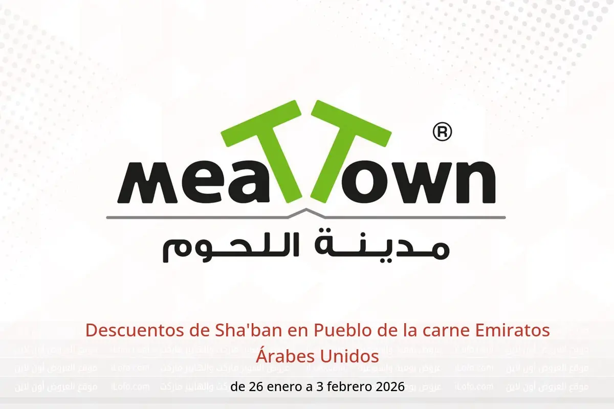 Ofertas de Pueblo de la carne Emiratos Árabes Unidos de 26 enero a 3 febrero 2026 Descuentos de Sha'ban - Pueblo de la carne - Emiratos Árabes Unidos - 26 enero 2026 – 3 febrero 2026 - Página 1