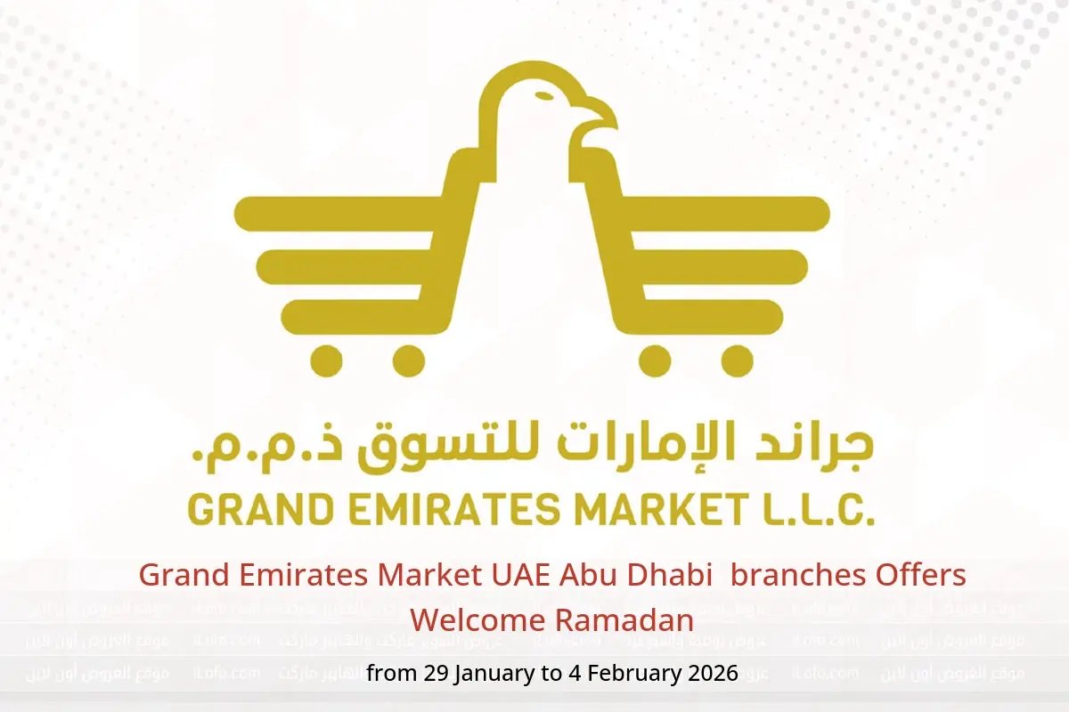 Grand Emirates Market  Abu Dhabi  Offers from 29 January to 4 February Welcome Ramadan - Grand Emirates Market - UAE - 29 January 2026 – 4 February 2026 - Page 1