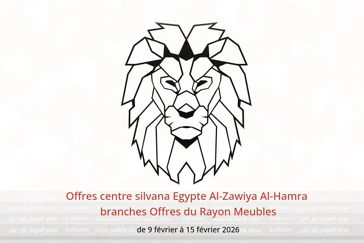 Offres centre silvana  Al-Zawiya Al-Hamra  de 9 à 15 février Offres du Rayon Meubles - centre silvana - Egypte - 9 fevrier 2026 – 15 fevrier 2026 - Page 1
