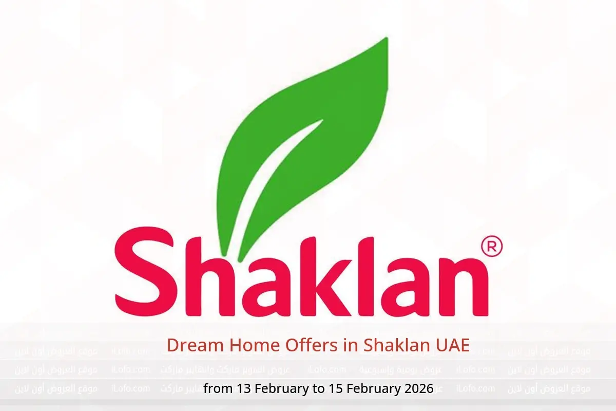 Shaklan UAE Offers from 13 to 15 February 2026 Dream Home Offers - Shaklan - UAE - 13 February 2026 – 15 February 2026 - Page 1